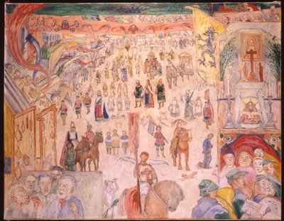 La processione di Santa Godelieve di Ghistelles da James Ensor