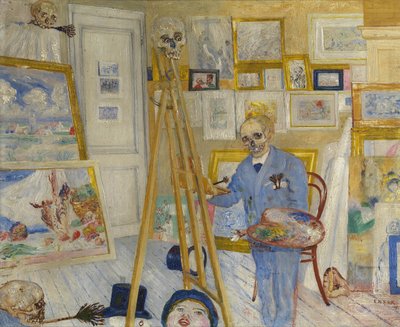 Il pittore scheletro da James Ensor