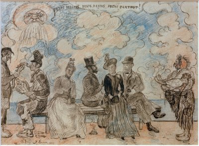 Sotto la peste, sopra la peste, ovunque peste da James Sidney Ensor