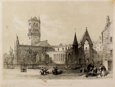 Veduta delle Chiese Est e Sud, Dundee, dopo l