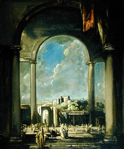 Figure sotto un arco da James Ferrier Pryde