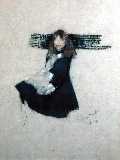 Bambina in nero da James Ferrier Pryde
