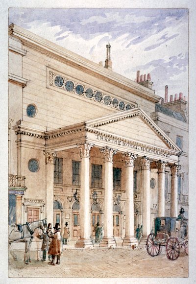 Il Teatro Reale, Haymarket, Westminster, Londra, c. 1840 da James Findlay