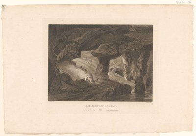 Vista sulla cava di Gilmerton, vicino a Edimburgo da James Fittler