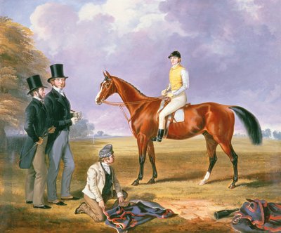 Dr. Fothergill Rowlands di Nantyglo sul cavallo di Tom Llewelyn Brewer, 