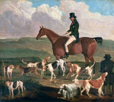Tom Llewelyn Brewer sul suo Cavallo, 