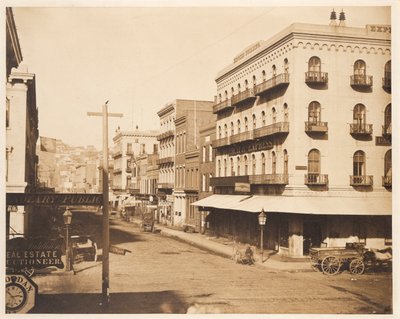 San Francisco, angolo tra le vie California e Montgomery da James Ford