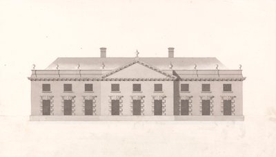 Ufficio o stalle non identificati: elevazione frontale da James Gibbs