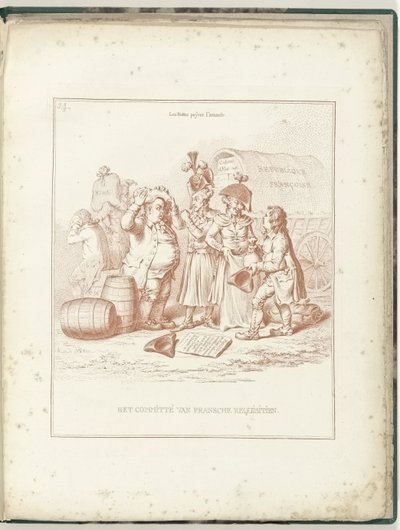 Comitato delle requisizioni francesi, 1795 da James Gillray (possibly)