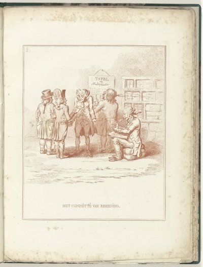 Comitato dei Conti, 1795 da James Gillray (possibly)
