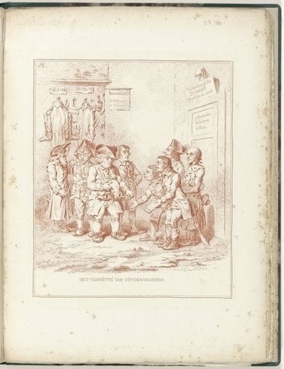 Comitato per gli Esuli, 1795 da James Gillray (possibly)