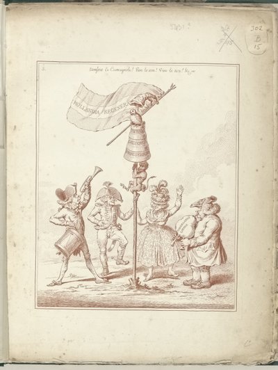 Pagina del titolo della serie Hollandia Regenerata, 1795 da James Gillray (possibly)