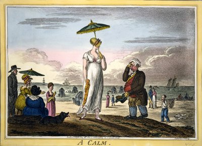 Una calma, pub. H Humphrey, Londra, 1810 da James Gillray