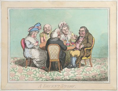 Una storia decente, pubblicata da Hannah Humphrey nel 1795 da James Gillray