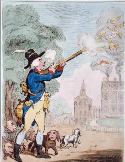 Un buon colpo, o Billy-Ranger il guardiacaccia in un bel paese sportivo da James Gillray