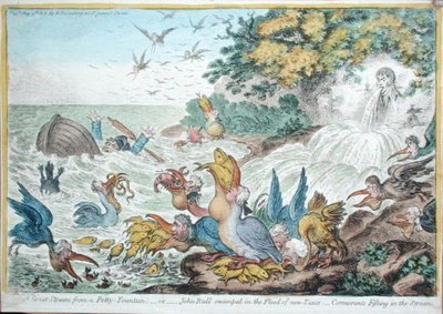 Una grande tempesta da una piccola fontana, o John Bull sommerso dall