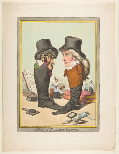 Una coppia di gentiluomini raffinati da James Gillray