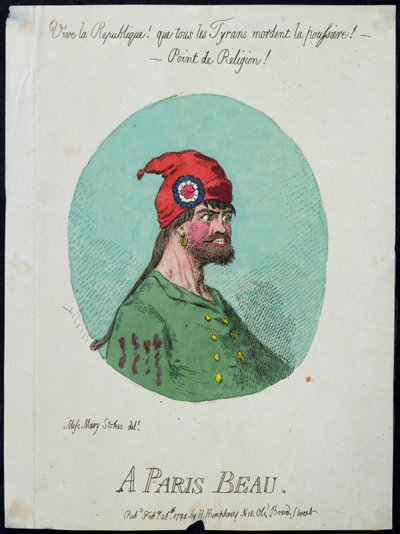 Un bel parigino, pubblicato da Hannah Humphrey nel 1794 da James Gillray
