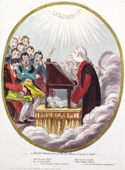 Un piccolo professore di storia moderna portato alla luce da James Gillray
