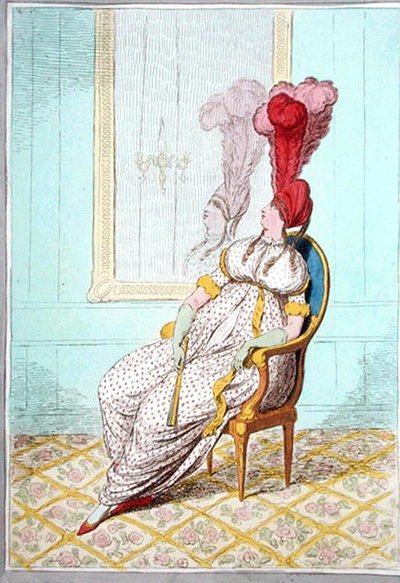 Un ritratto di eleganza moderna, pubblicato da Hannah Humphrey nel 1795 da James Gillray