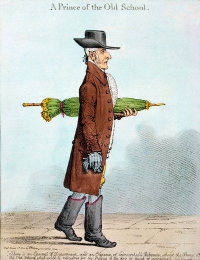 Un Principe della Vecchia Scuola, pubblicato da Hannah Humphrey nel 1800 (incisione colorata a mano) da James Gillray