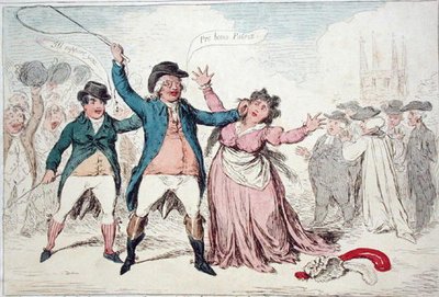 Una Prova dei Sentimenti Raffinati di un Carattere Amabile, recentemente Candidato per una Certa Antica Città da James Gillray