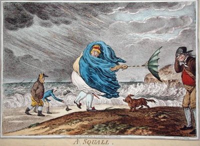 Una burrasca da James Gillray