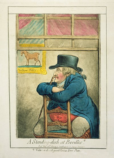 Un piatto a Boodles, pubblicato da Hannah Humphrey, 1800 da James Gillray