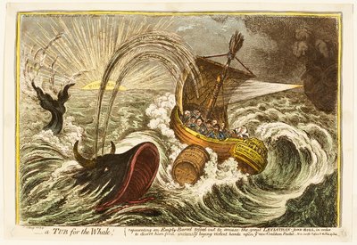 Una vasca per la balena! da James Gillray
