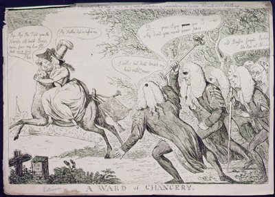 Un Protetto della Cancelleria da James Gillray