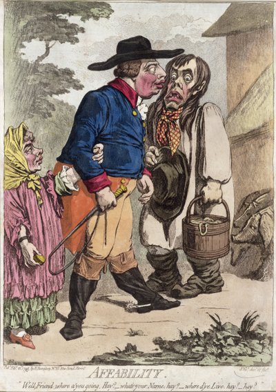 Affabilità, pubblicato da Hannah Humphrey nel 1795 da James Gillray