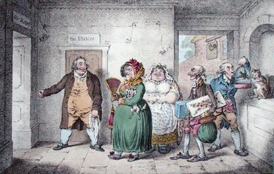 Una vecchia zitella in viaggio da James Gillray