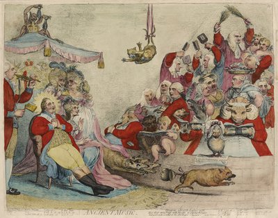 Musica antica da James Gillray