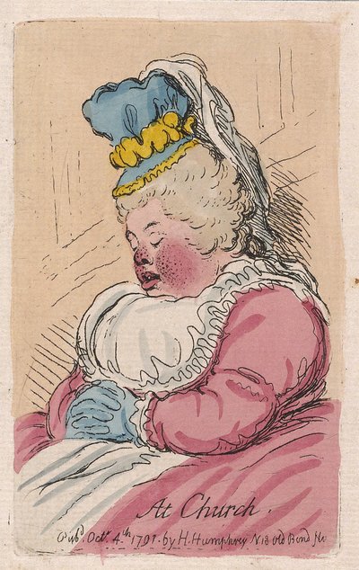 In chiesa da James Gillray