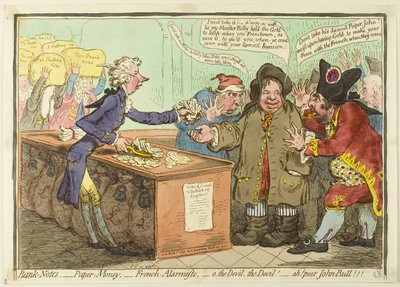 Banconote, cartamoneta da James Gillray