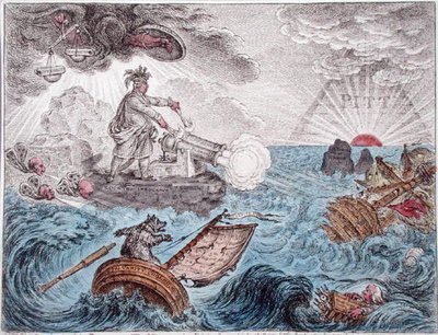 Bruin nella sua Barca, o Il Direttore in Difficoltà da James Gillray