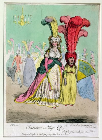 Personaggi di alto rango, pubblicato da Hannah Humphrey nel 1795 da James Gillray