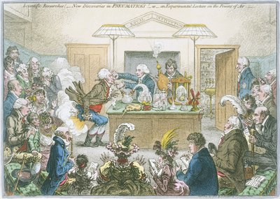 Lezione di chimica da James Gillray