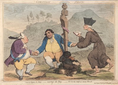 Danza della coalizione da James Gillray
