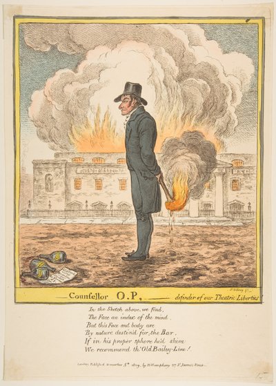 Consigliere O.P.-Difensore delle nostre libertà teatrali, 5 dicembre 1809 da James Gillray