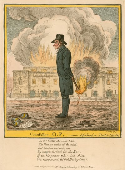 Consigliere O.P. - difensore delle nostre libertà teatrali da James Gillray