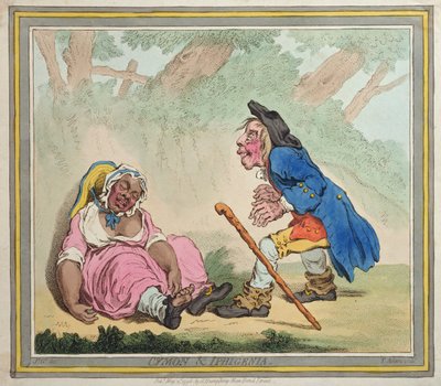 Cimone e Ifigenia, pubblicato da Hannah Humphrey nel 1796 da James Gillray