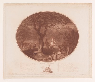 Uomo e donna danzanti sotto un albero da James Gillray