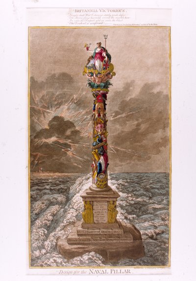 Progetto per il Pilastro Navale, 1800 da James Gillray