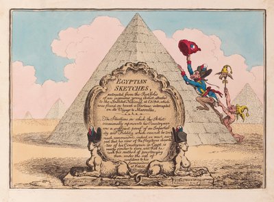 Schizzi egiziani, pub. 1799 da James Gillray