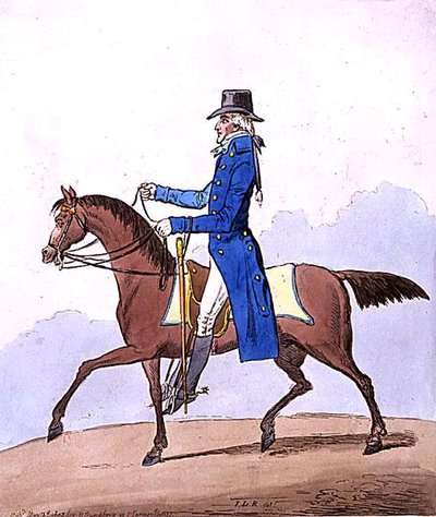 Eleganza equestre, o un nobile scozzese metamorfosato da James Gillray