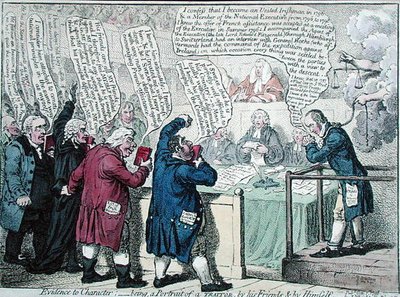 Prova di carattere: ritratto di un traditore, dai suoi amici e da se stesso da James Gillray