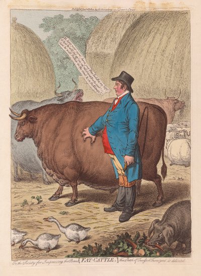 Bovini grassi da James Gillray