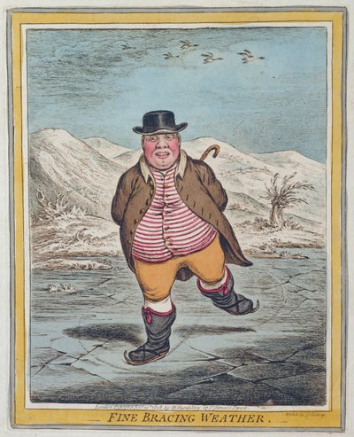 Tempo fresco e tonificante, pubblicato da Hannah Humphrey nel 1808 da James Gillray