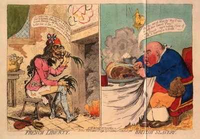 Libertà francese. Schiavitù britannica da James Gillray